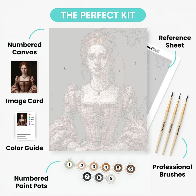 Renaissance Noble Portrait - Paint by Numbers Kit
