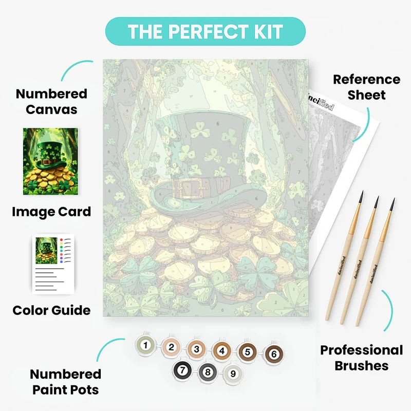 Leprechaun's Treasure - Paint by Numbers Kit