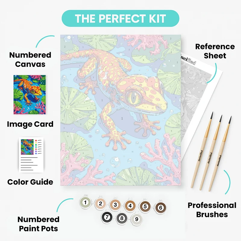 Vibrant Tree Frog - Paint by Numbers Kit