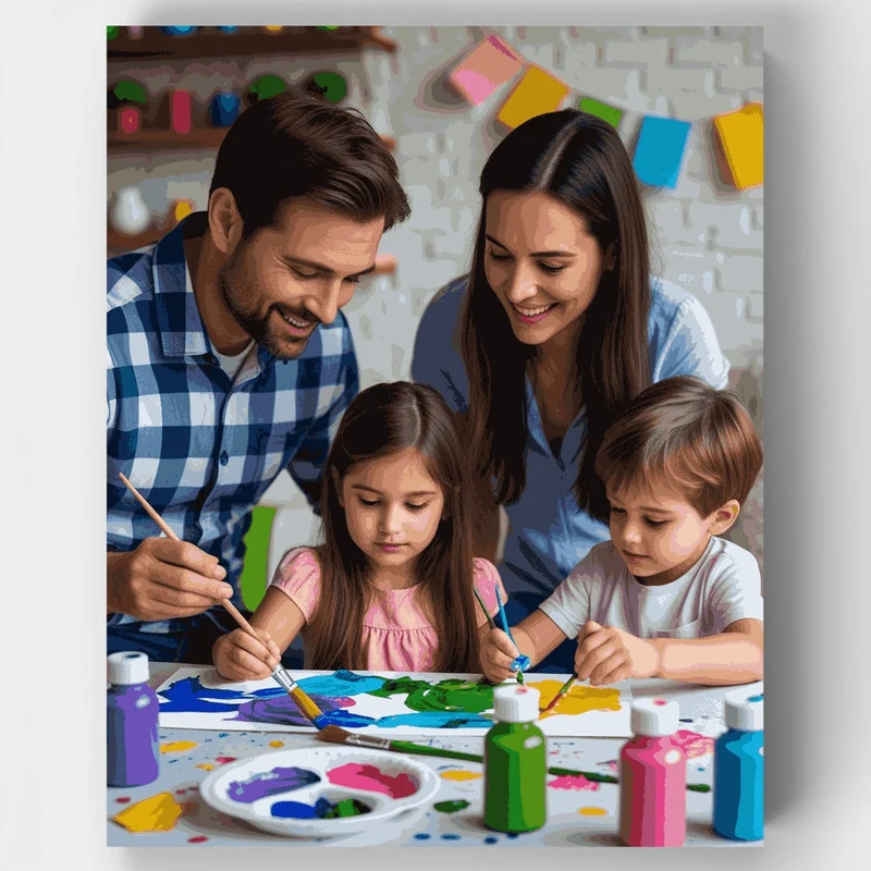 Family Art Time - Paint by Numbers Kit