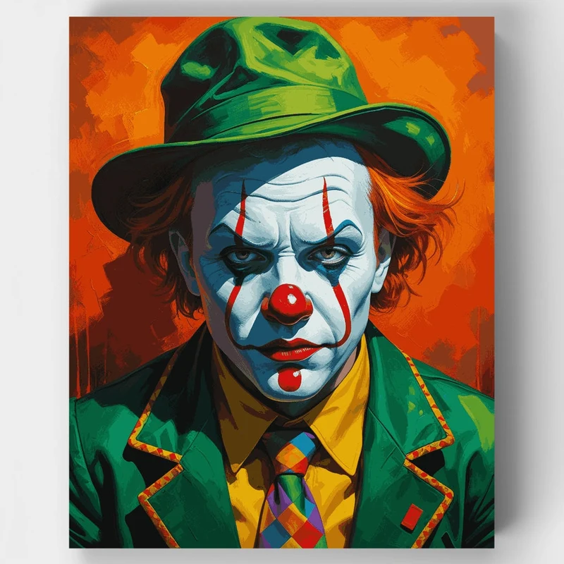 Sinister Clown - Paint by Numbers Kit