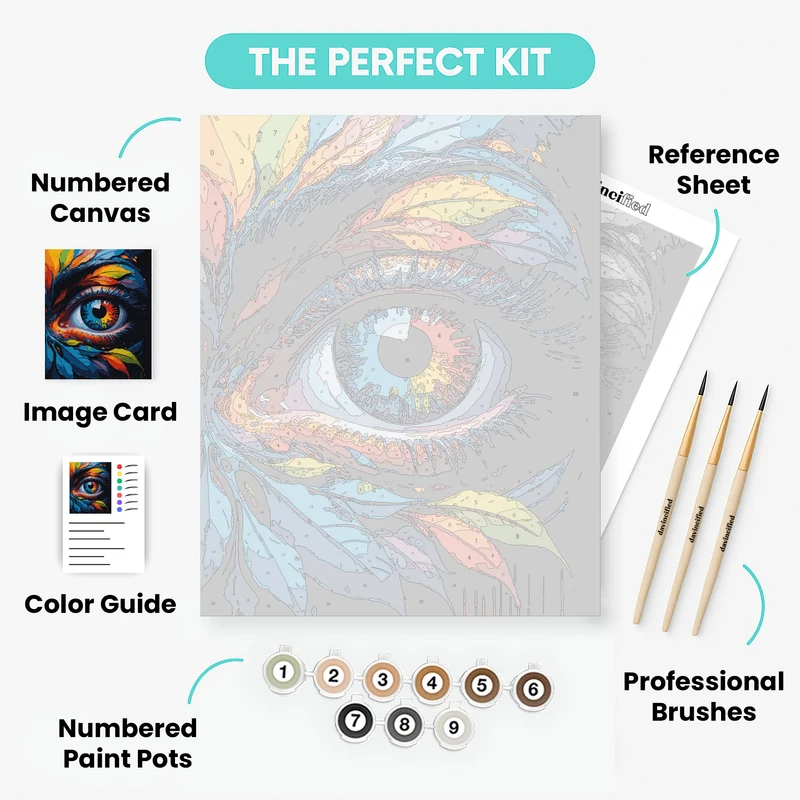 Vibrant Eye - Paint by Numbers Kit