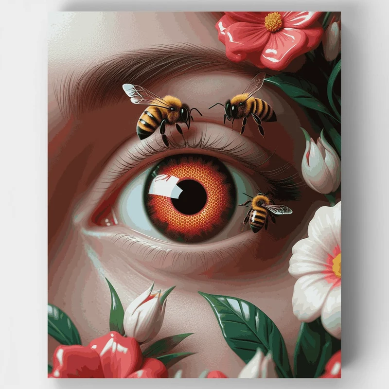 Honeybee Eye - Paint by Numbers Kit