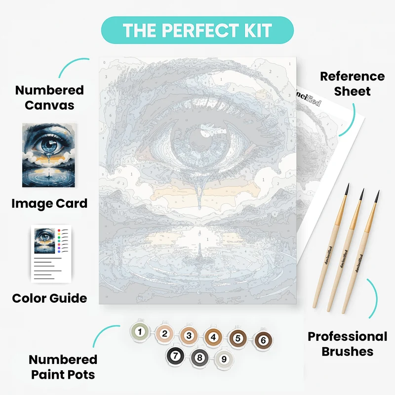 Tearful Reflection - Paint by Numbers Kit