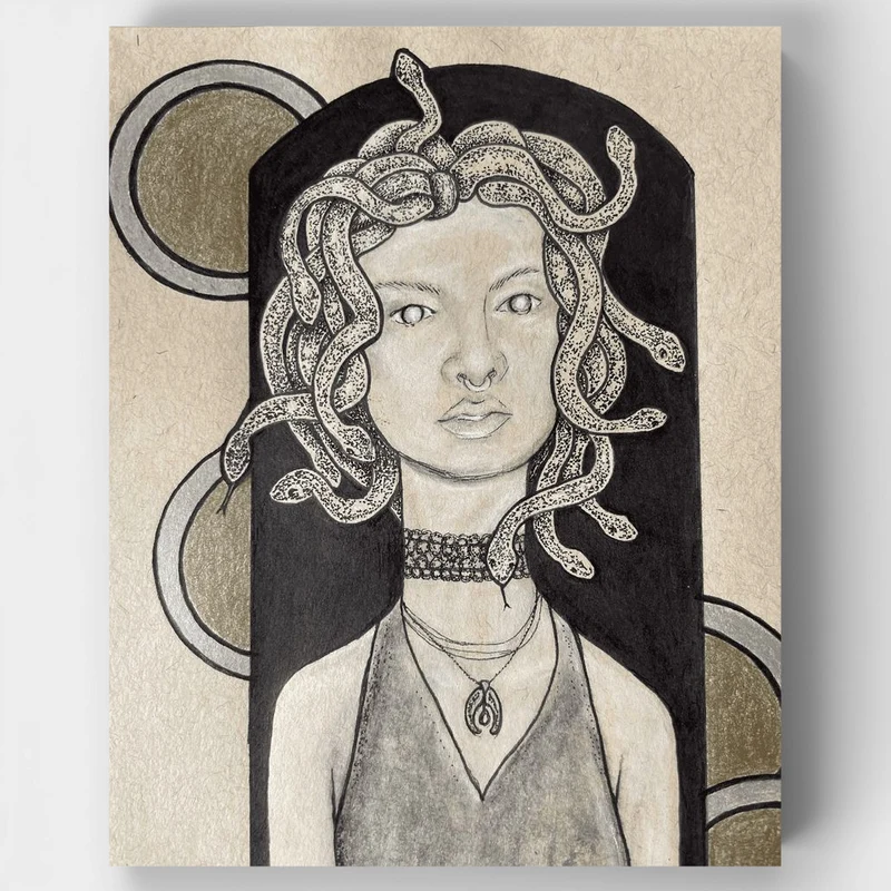 Medusa in the Doorway - Paint by Numbers Kit