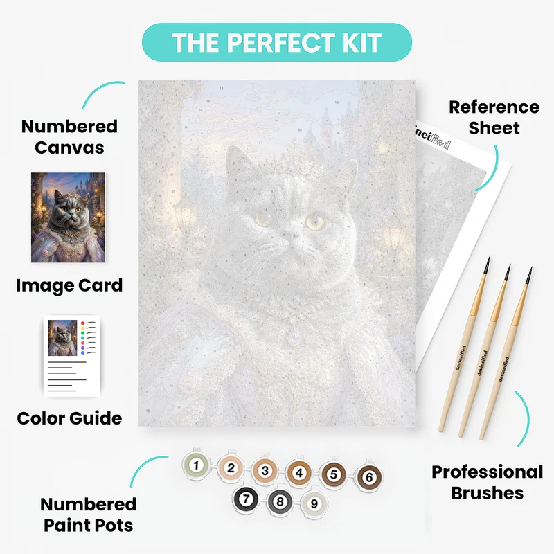 Royal Fairy Pet - Custom Paint by Numbers Kit