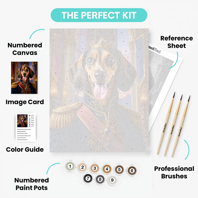 Noble Pet Royalty - Custom Paint by Numbers Kit