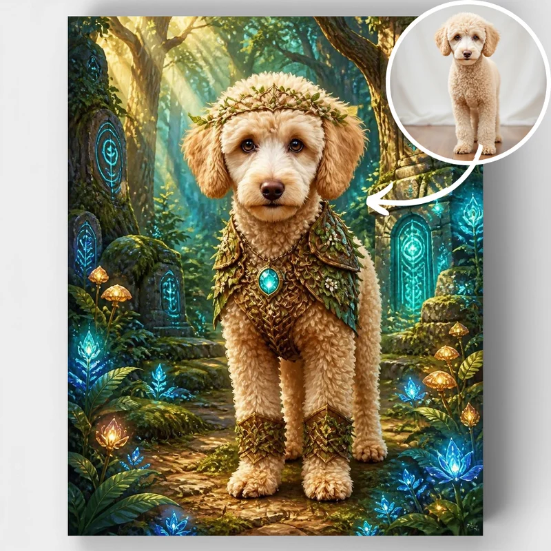 Forest Guardian Pet - Custom Paint by Numbers Kit