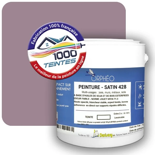 Peinture Anticorrosion Natura Orphéo® Violet Pastel (RAL Classic 4009) Intérieur/Extérieur SATIN