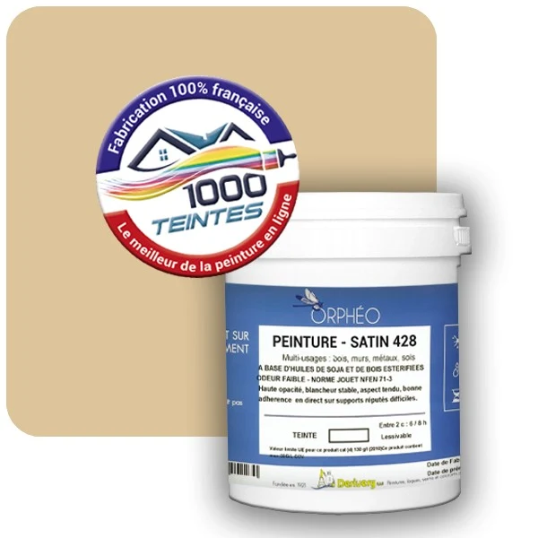 Peinture Anticorrosion Natura Orphéo® Ivoire (RAL Classic 1014) Intérieur/Extérieur SATIN
