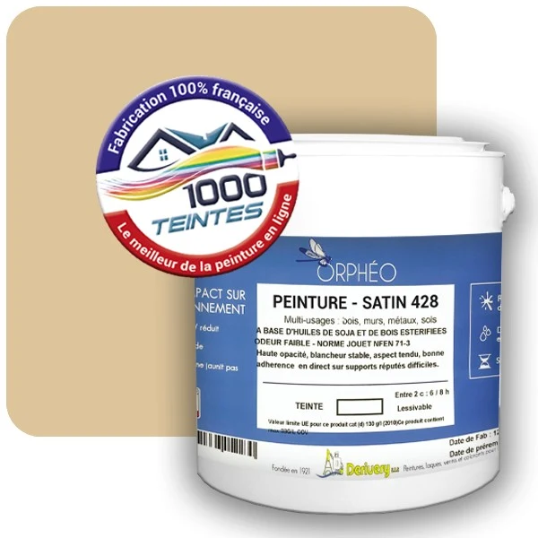 Peinture Anticorrosion Natura Orphéo® Ivoire (RAL Classic 1014) Intérieur/Extérieur SATIN