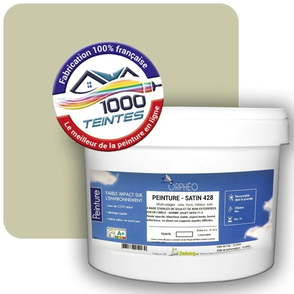 Peinture Anticorrosion Natura Orphéo® Les Verts (Mille Teintes E9-52) Intérieur/Extérieur SATIN