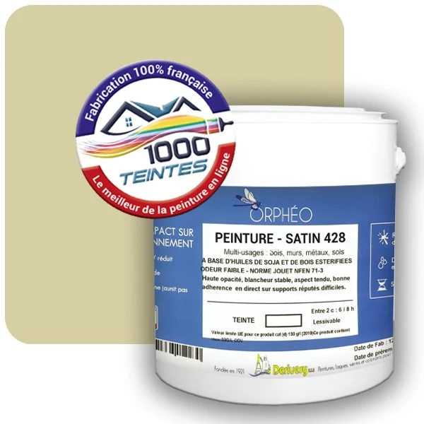 Peinture Anticorrosion Natura Orphéo® Les Jaunes (Mille Teintes E8-52) Intérieur/Extérieur SATIN