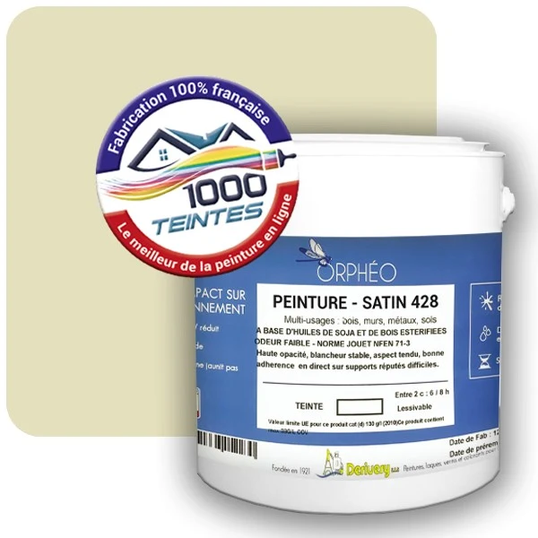 Peinture Anticorrosion Natura Orphéo® Les Jaunes (Mille Teintes E8-51) Intérieur/Extérieur SATIN