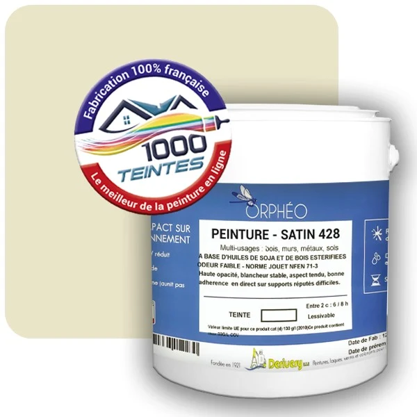 Peinture Anticorrosion Natura Orphéo® Les Jaunes (Mille Teintes E8-46) Intérieur/Extérieur SATIN