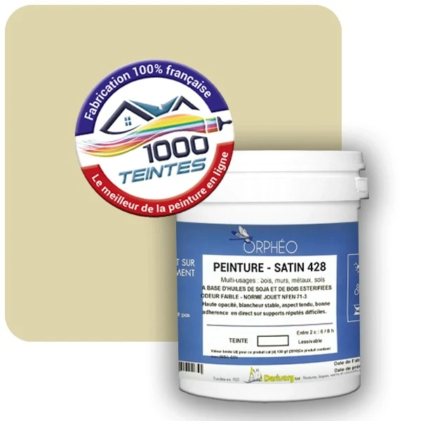 Peinture Anticorrosion Natura Orphéo® Les Jaunes (Mille Teintes E8-32) Intérieur/Extérieur SATIN