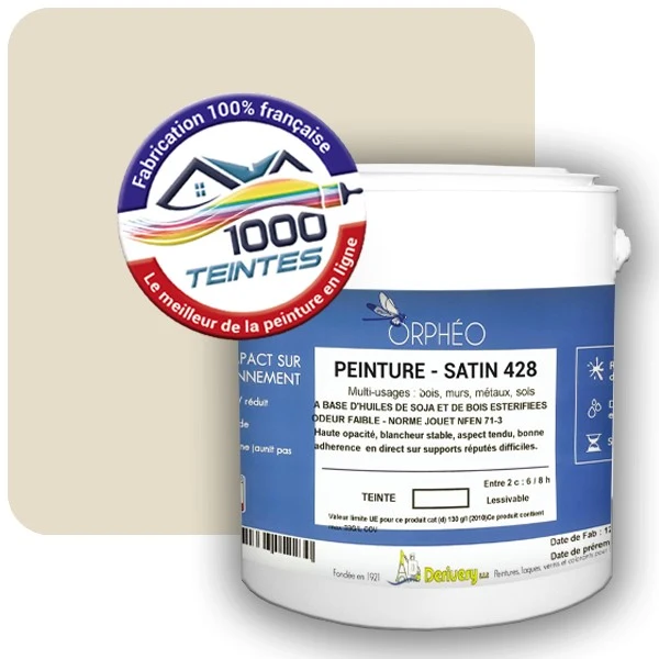 Peinture Anticorrosion Natura Orphéo® Les Jaunes (Mille Teintes E7-56) Intérieur/Extérieur SATIN