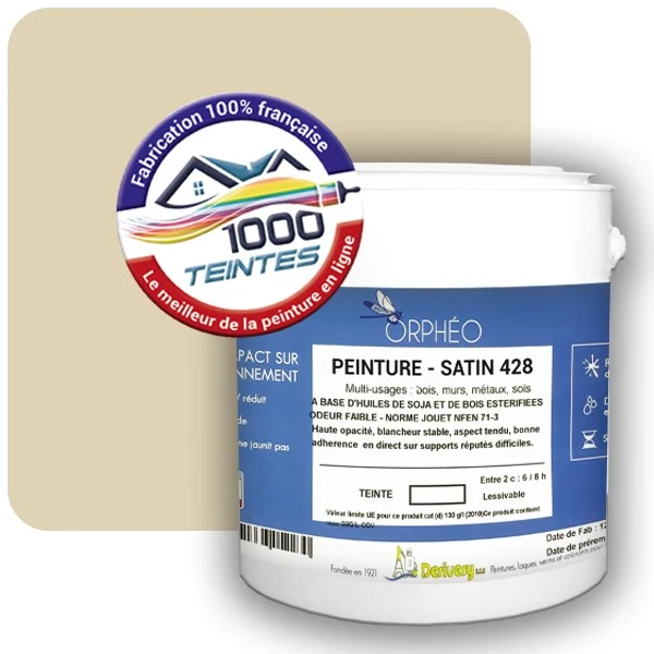 Peinture Anticorrosion Natura Orphéo® Les Jaunes (Mille Teintes E7-51) Intérieur/Extérieur SATIN
