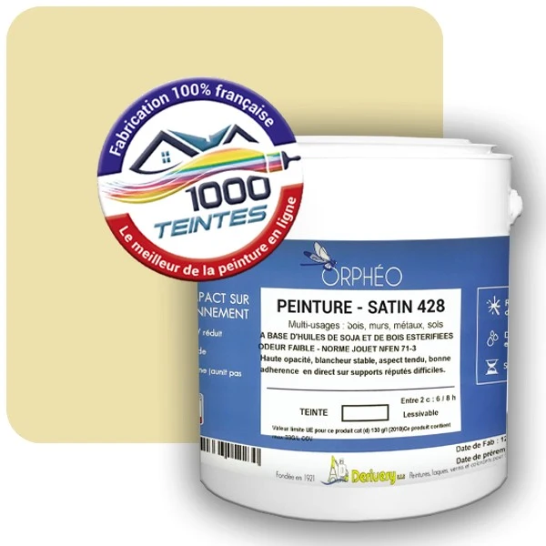 Peinture Anticorrosion Natura Orphéo® Les Jaunes (Mille Teintes E7-46) Intérieur/Extérieur SATIN