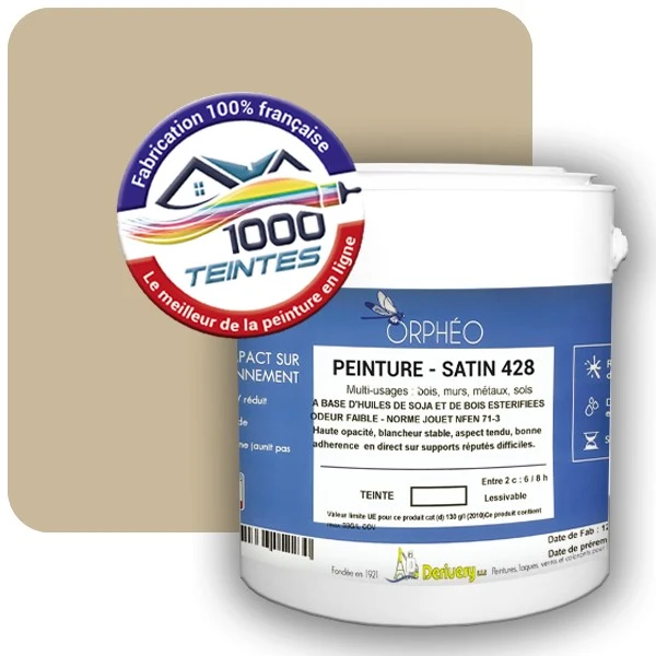 Peinture Anticorrosion Natura Orphéo® Les Jaunes (Mille Teintes E7-37) Intérieur/Extérieur SATIN