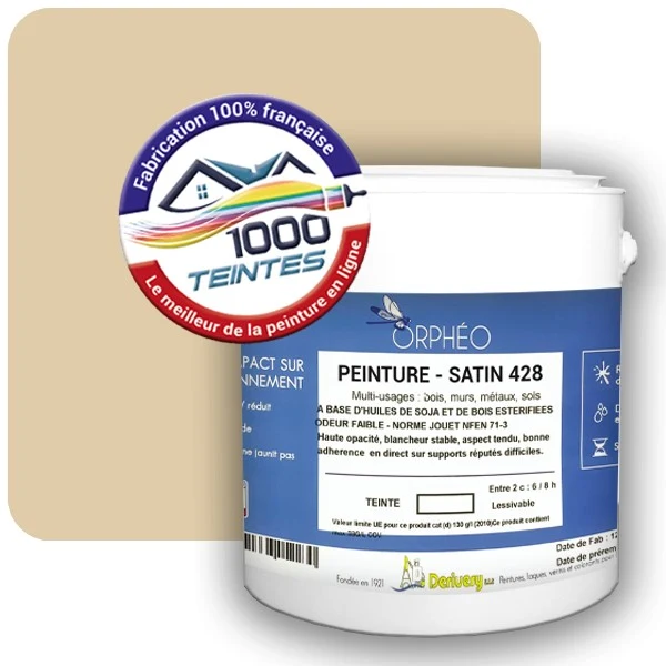 Peinture Anticorrosion Natura Orphéo® Les Jaunes (Mille Teintes E7-12) Intérieur/Extérieur SATIN