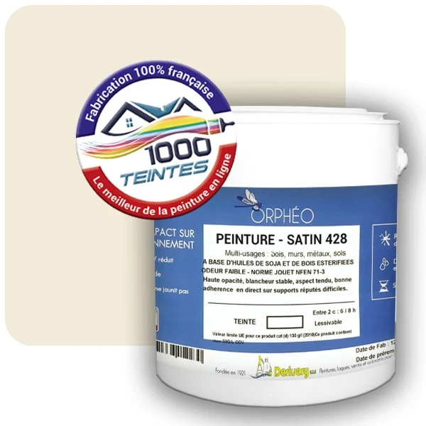 Peinture Anticorrosion Natura Orphéo® Les Jaunes (Mille Teintes E7-11) Intérieur/Extérieur SATIN