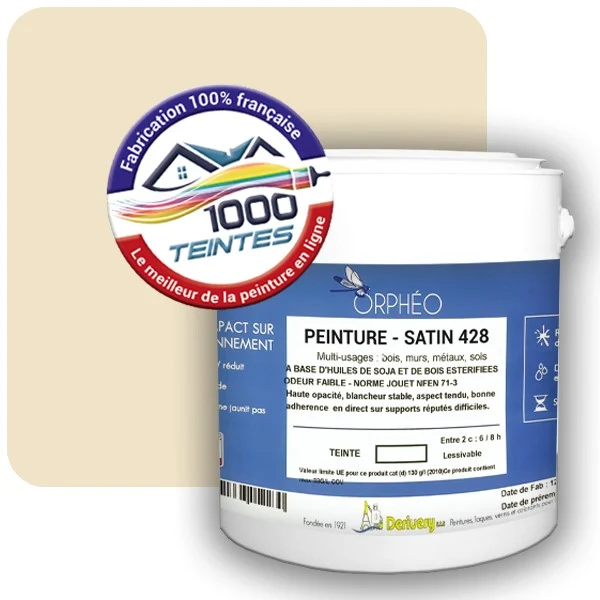 Peinture Anticorrosion Natura Orphéo® Les Jaunes (Mille Teintes E6-51) Intérieur/Extérieur SATIN