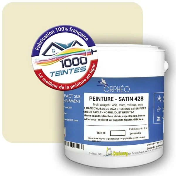 Peinture Anticorrosion Natura Orphéo® Les Jaunes (Mille Teintes E6-41) Intérieur/Extérieur SATIN