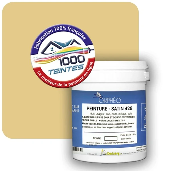 Peinture Anticorrosion Natura Orphéo® Les Jaunes (Mille Teintes E6-32) Intérieur/Extérieur SATIN