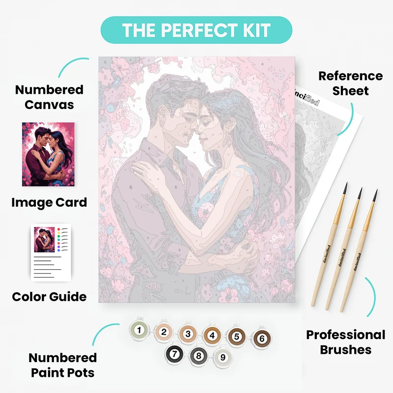 Floral Passion - Paint by Numbers Kit