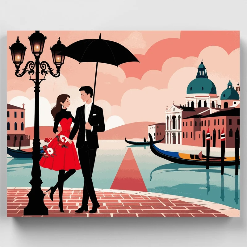Romantic Venice - Paint by Numbers Kit