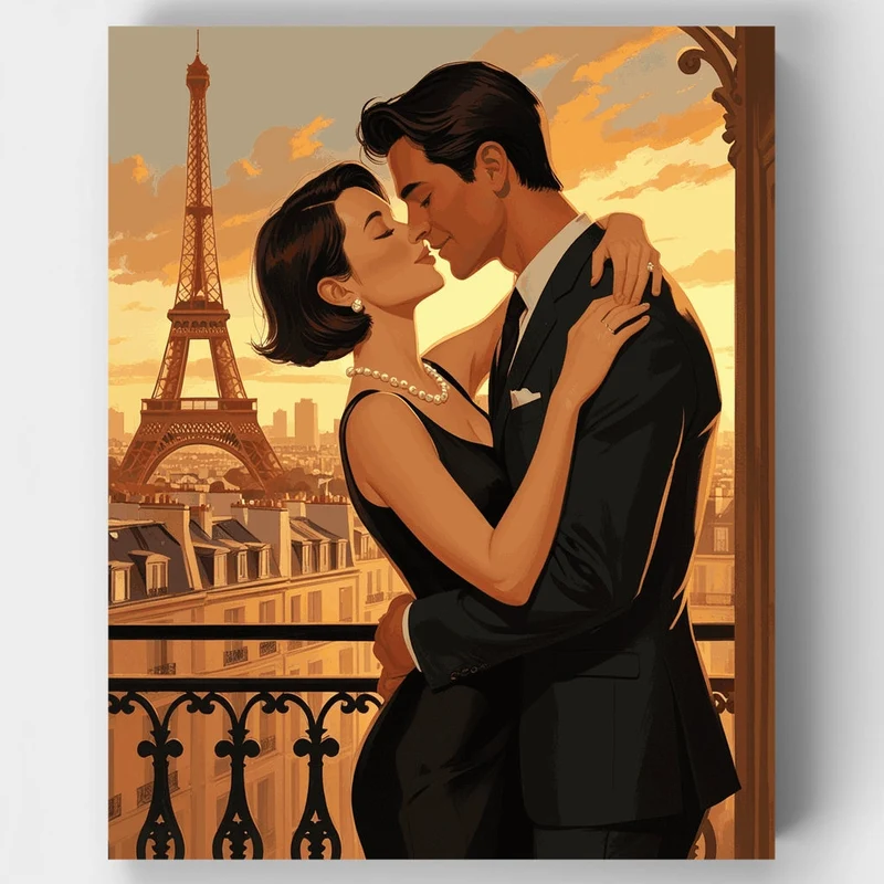 Paris Romance - Paint by Numbers Kit