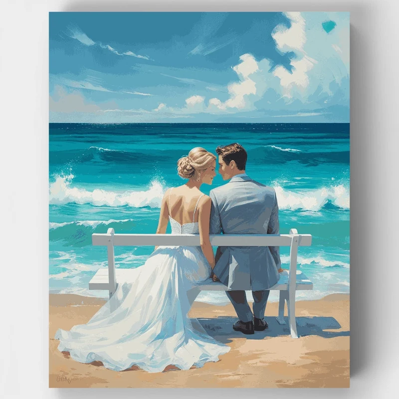 Seaside Romance - Paint by Numbers Kit