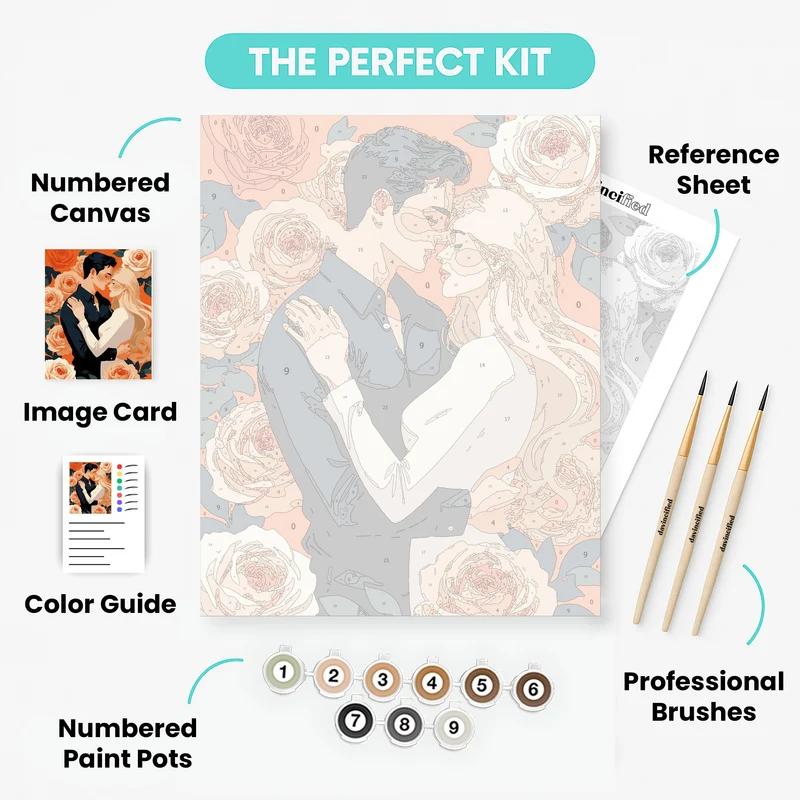 Romantic Embrace - Paint by Numbers Kit