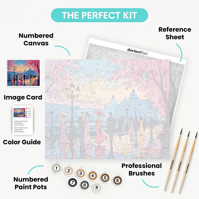 Evening Promenade - Paint by Numbers Kit