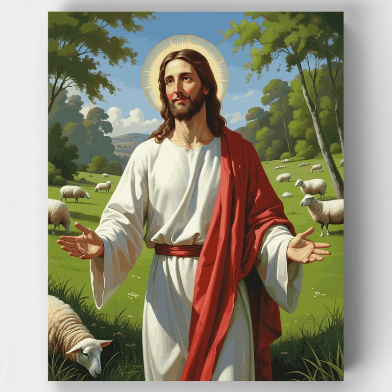 Divine Shepherd - Paint by Numbers Kit