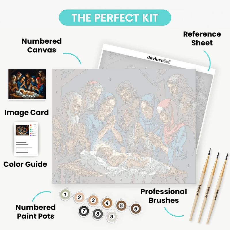 Holy Nativity - Paint by Numbers Kit