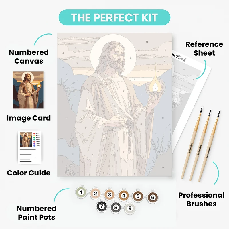 Light Bearer in Robes - Paint by Numbers Kit