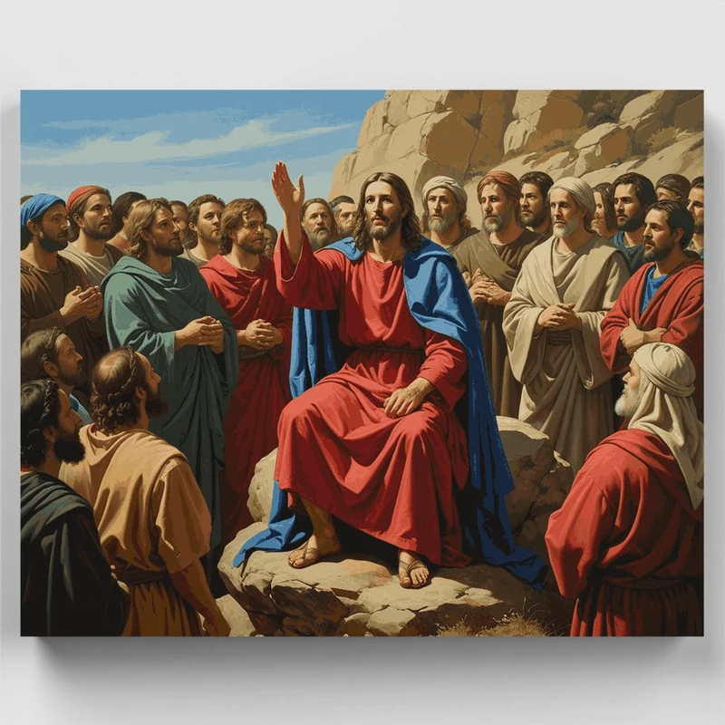 Sermon on the Hillside - Paint by Numbers Kit