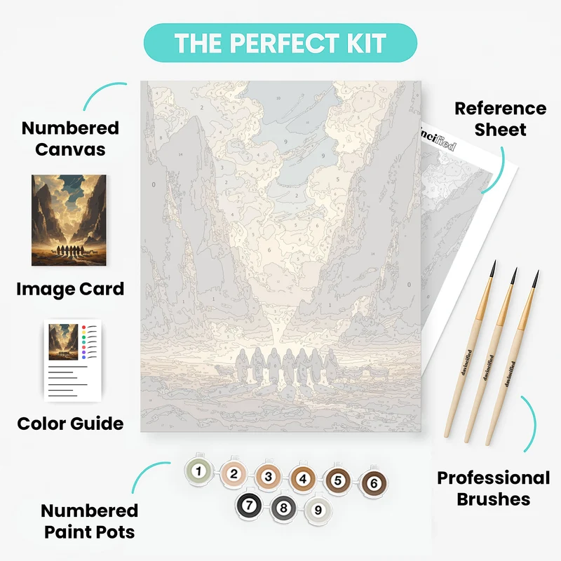 Journey Through the Valley - Paint by Numbers Kit