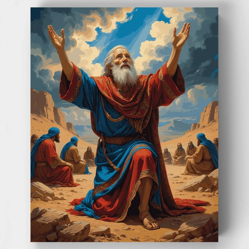 Biblical Prophet in Prayer - Paint by Numbers Kit