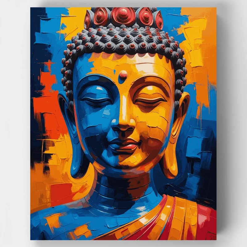 Colorful Buddha - Paint by Numbers Kit