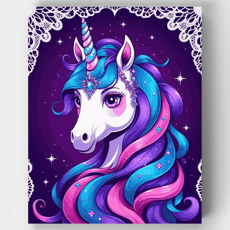Magical Unicorn - Paint by Numbers Kit