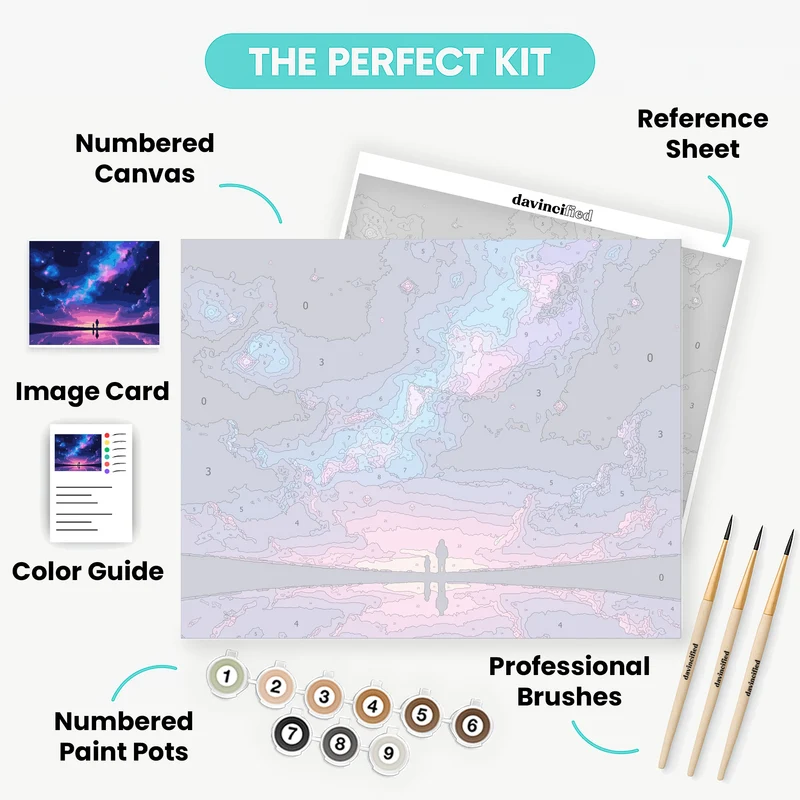 Cosmic Stargazers - Paint by Numbers Kit