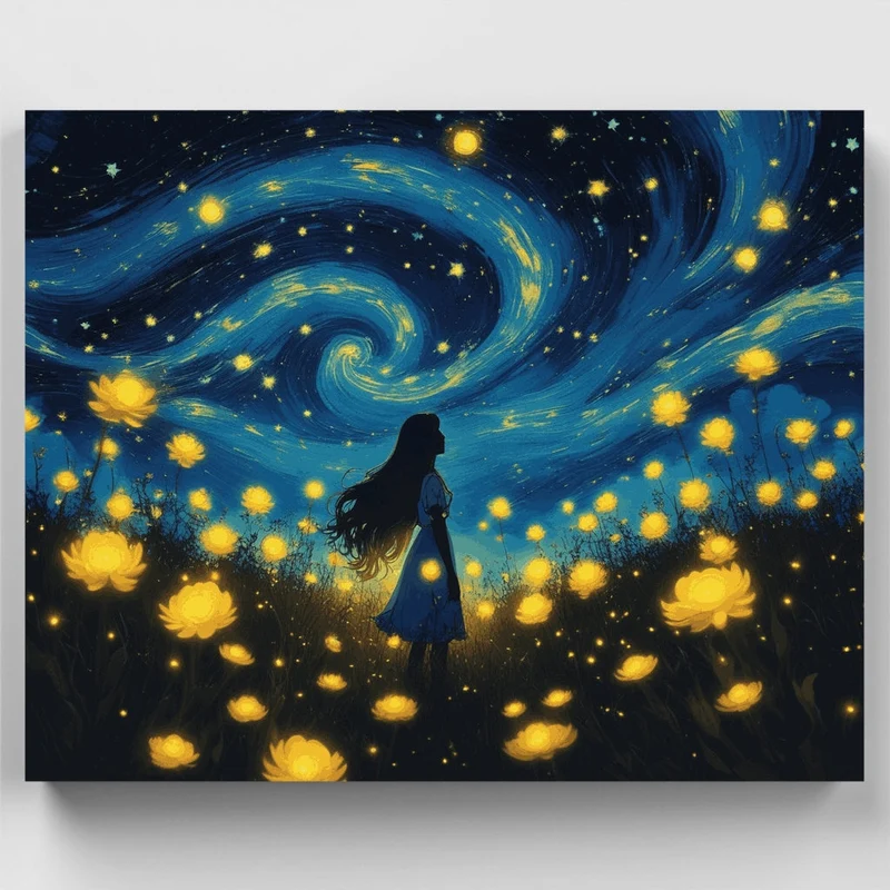 Starry Night Dreamer - Paint by Numbers Kit