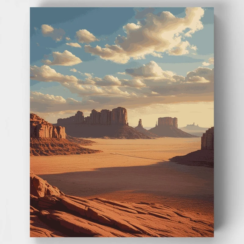 Monument Valley Desert - Paint by Numbers Kit