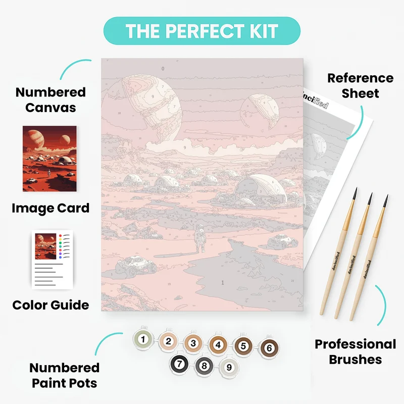 Mars Colony - Paint by Numbers Kit