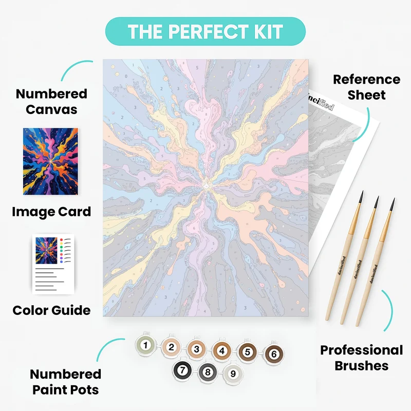 Cosmic Explosion - Paint by Numbers Kit