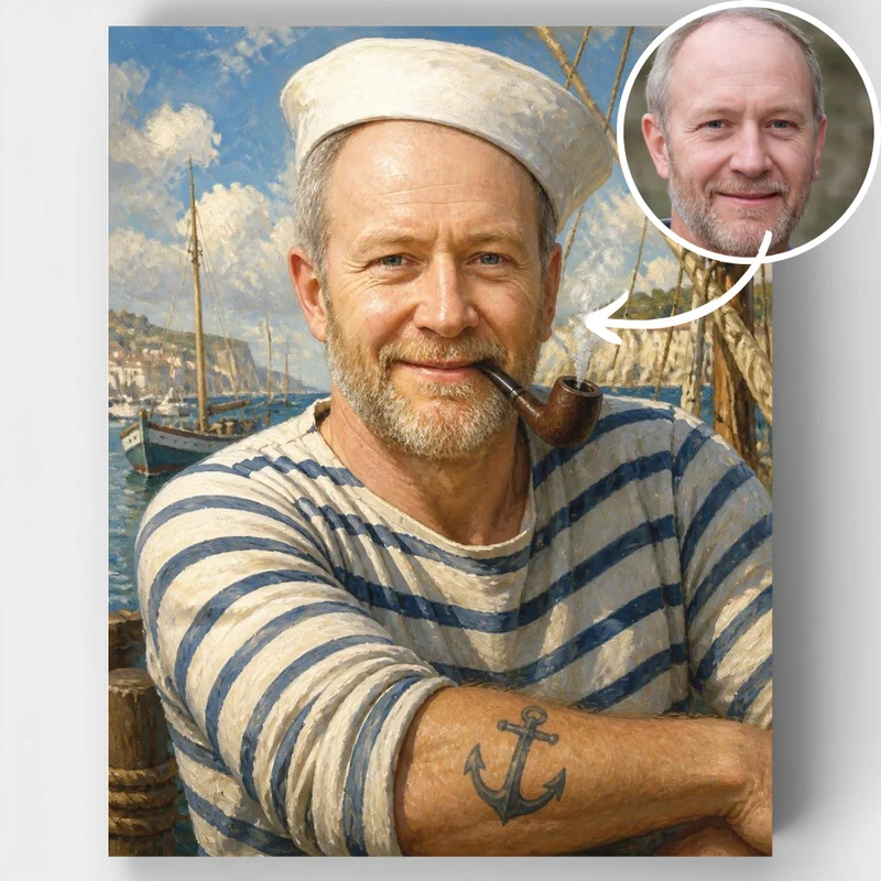Nautical Sailor - Custom Paint by Numbers Kit