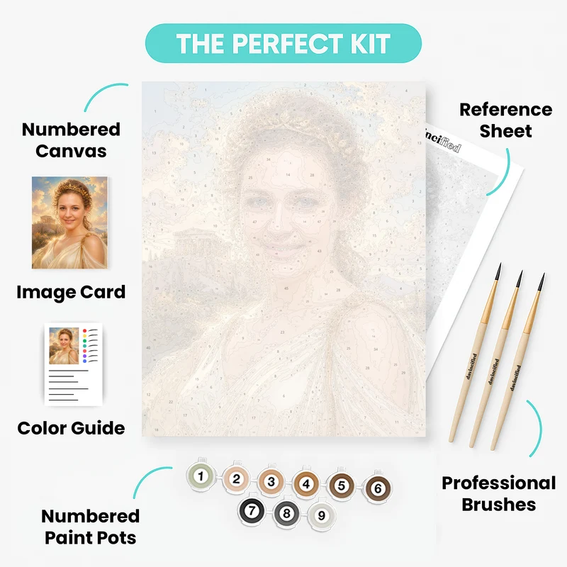 Ancient Greek Goddess - Custom Paint by Numbers Kit